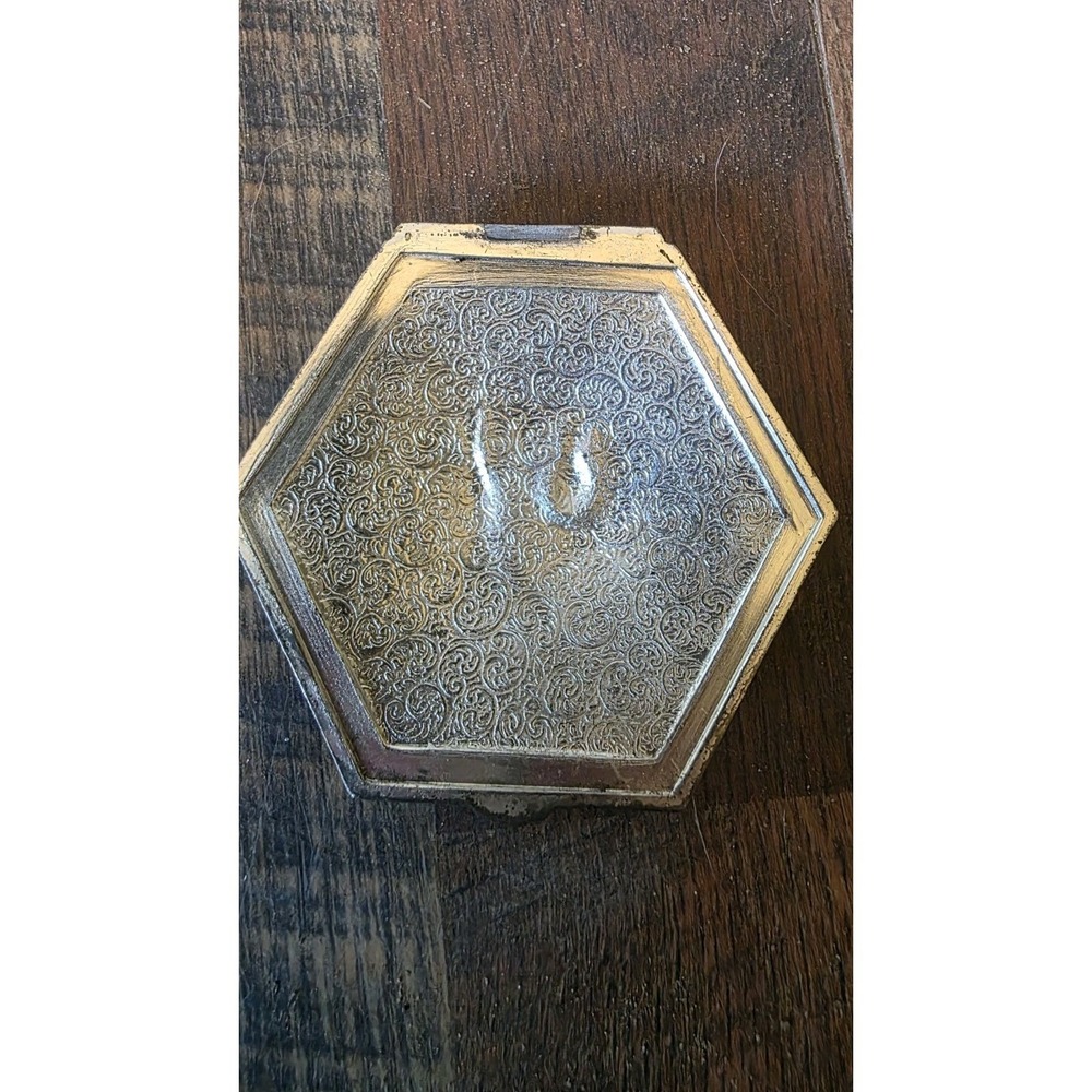 Vintage Swarovski Silver Japanese‎ Trinket Box w/Dancing Couple LID ONLY - Picture 2 of 2
